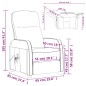 vidaXL Sillón de masaje de cuero sintético blanco crema vidaXL Sillón de masaje de cuero sintético blanco crema