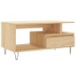 vidaXL Mesa de centro madera contrachapada roble Sonoma 90x49x45 cm vidaXL Mesa de centro madera contrachapada roble Sonoma 90x49x45 cm