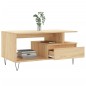 vidaXL Mesa de centro madera contrachapada roble Sonoma 90x49x45 cm vidaXL Mesa de centro madera contrachapada roble Sonoma 90x49x45 cm