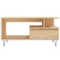 vidaXL Mesa de centro madera contrachapada roble Sonoma 90x49x45 cm vidaXL Mesa de centro madera contrachapada roble Sonoma 90x49x45 cm