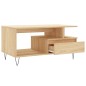 vidaXL Mesa de centro madera contrachapada roble Sonoma 90x49x45 cm vidaXL Mesa de centro madera contrachapada roble Sonoma 90x49x45 cm