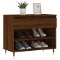 vidaXL Mueble zapatero madera contrachapada roble marrón 70x36x60 cm vidaXL Mueble zapatero madera contrachapada roble marrón 70x36x60 cm