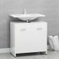 vidaXL Armario de baño madera contrachapada blanco brillo 60x33x61 cm vidaXL Armario de baño madera contrachapada blanco brillo 60x33x61 cm