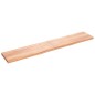 vidaXL Encimera baño madera maciza tratada marrón claro 220x40x(2-6)cm vidaXL Encimera baño madera maciza tratada marrón claro 220x40x(2-6)cm