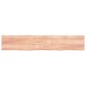 vidaXL Encimera baño madera maciza tratada marrón claro 220x40x(2-6)cm vidaXL Encimera baño madera maciza tratada marrón claro 220x40x(2-6)cm