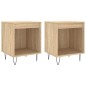 vidaXL Mesitas noche 2 uds madera ingeniería roble Sonoma 40x35x50 cm vidaXL Mesitas noche 2 uds madera ingeniería roble Sonoma 40x35x50 cm