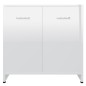 vidaXL Armario de baño madera contrachapada blanco brillo 60x33x61 cm vidaXL Armario de baño madera contrachapada blanco brillo 60x33x61 cm