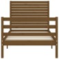 vidaXL Estructura cama con cabecero madera maciza marrón miel 90x200cm
