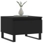 vidaXL Mesa de centro madera de ingeniería negro 50x46x35 cm vidaXL Mesa de centro madera de ingeniería negro 50x46x35 cm