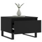vidaXL Mesa de centro madera de ingeniería negro 50x46x35 cm vidaXL Mesa de centro madera de ingeniería negro 50x46x35 cm