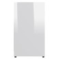vidaXL Armario de baño madera contrachapada blanco brillo 60x33x61 cm vidaXL Armario de baño madera contrachapada blanco brillo 60x33x61 cm