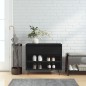 vidaXL Mueble zapatero madera contrachapada negro 70x36x60 cm