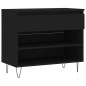 vidaXL Mueble zapatero madera contrachapada negro 70x36x60 cm