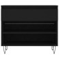 vidaXL Mueble zapatero madera contrachapada negro 70x36x60 cm