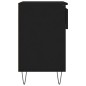 vidaXL Mueble zapatero madera contrachapada negro 70x36x60 cm