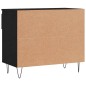 vidaXL Mueble zapatero madera contrachapada negro 70x36x60 cm