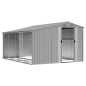 vidaXL Cobertizo de jardín acero galvanizado gris 277x365,5x179 cm vidaXL Cobertizo de jardín acero galvanizado gris 277x365,5x179 cm