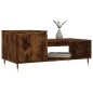 vidaXL Mesa de centro madera contrachapada roble ahumado 100x50x45 cm vidaXL Mesa de centro madera contrachapada roble ahumado 100x50x45 cm