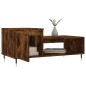 vidaXL Mesa de centro madera contrachapada roble ahumado 100x50x45 cm vidaXL Mesa de centro madera contrachapada roble ahumado 100x50x45 cm