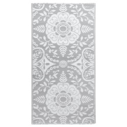 vidaXL Alfombra de exterior PP gris claro 160x230 cm