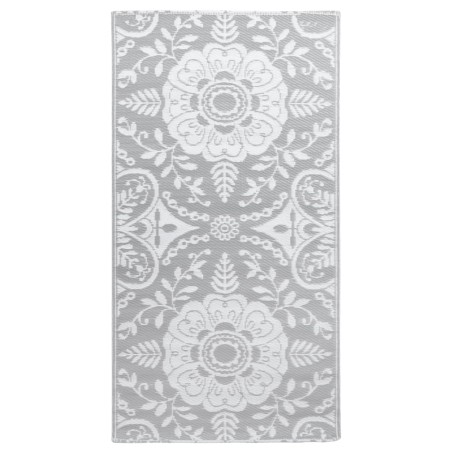 vidaXL Alfombra de exterior PP gris claro 160x230 cm