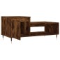 vidaXL Mesa de centro madera contrachapada roble ahumado 100x50x45 cm vidaXL Mesa de centro madera contrachapada roble ahumado 100x50x45 cm
