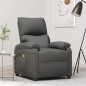 vidaXL Sillón de masaje eléctrico tela gris oscuro vidaXL Sillón de masaje eléctrico tela gris oscuro