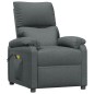 vidaXL Sillón de masaje eléctrico tela gris oscuro vidaXL Sillón de masaje eléctrico tela gris oscuro