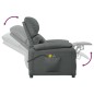 vidaXL Sillón de masaje eléctrico tela gris oscuro vidaXL Sillón de masaje eléctrico tela gris oscuro