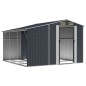 vidaXL Cobertizo de jardín acero galvanizado antracita 277x279x179 cm vidaXL Cobertizo de jardín acero galvanizado antracita 277x279x179 cm
