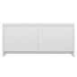 vidaXL Mesa de centro madera contrachapada blanco brillo 90x50x41,5 cm