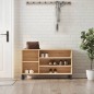 vidaXL Mueble zapatero madera contrachapada roble Sonoma 102x36x60 cm vidaXL Mueble zapatero madera contrachapada roble Sonoma 102x36x60 cm