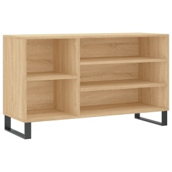 vidaXL Mueble zapatero madera contrachapada roble Sonoma 102x36x60 cm