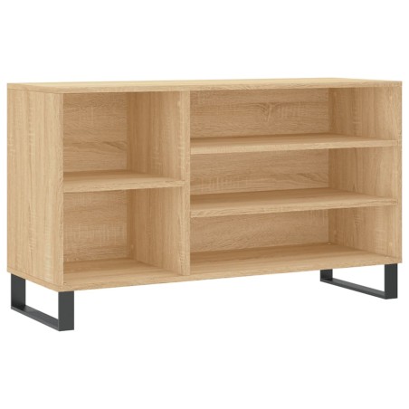 vidaXL Mueble zapatero madera contrachapada roble Sonoma 102x36x60 cm