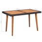 vidaXL Set de comedor de jardín 5 pzas ratán sintético negro y marrón vidaXL Set de comedor de jardín 5 pzas ratán sintético negro y marrón