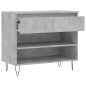 vidaXL Mueble zapatero madera contrachapada gris hormigón 70x36x60 cm vidaXL Mueble zapatero madera contrachapada gris hormigón 70x36x60 cm