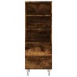 vidaXL Aparador alto madera contrachapada roble ahumado 40x36x110 cm