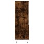 vidaXL Aparador alto madera contrachapada roble ahumado 40x36x110 cm