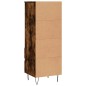 vidaXL Aparador alto madera contrachapada roble ahumado 40x36x110 cm