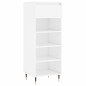 vidaXL Mueble zapatero madera contrachapada blanco brillo 40x36x105 cm vidaXL Mueble zapatero madera contrachapada blanco brillo 40x36x105 cm