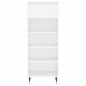 vidaXL Mueble zapatero madera contrachapada blanco brillo 40x36x105 cm vidaXL Mueble zapatero madera contrachapada blanco brillo 40x36x105 cm