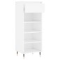 vidaXL Mueble zapatero madera contrachapada blanco brillo 40x36x105 cm vidaXL Mueble zapatero madera contrachapada blanco brillo 40x36x105 cm
