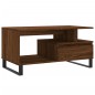 vidaXL Mesa de centro madera contrachapada roble marrón 90x49x45 cm vidaXL Mesa de centro madera contrachapada roble marrón 90x49x45 cm