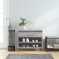 vidaXL Mueble zapatero madera contrachapada gris Sonoma 70x36x60 cm vidaXL Mueble zapatero madera contrachapada gris Sonoma 70x36x60 cm