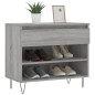 vidaXL Mueble zapatero madera contrachapada gris Sonoma 70x36x60 cm vidaXL Mueble zapatero madera contrachapada gris Sonoma 70x36x60 cm