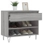vidaXL Mueble zapatero madera contrachapada gris Sonoma 70x36x60 cm vidaXL Mueble zapatero madera contrachapada gris Sonoma 70x36x60 cm