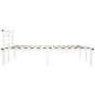 vidaXL Estructura de cama de metal blanco 180x200 cm