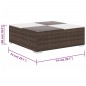 vidaXL Set muebles de jardín 6 piezas y cojines ratán sintético marrón vidaXL Set muebles de jardín 6 piezas y cojines ratán sintético marrón