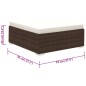 vidaXL Set muebles de jardín 6 piezas y cojines ratán sintético marrón vidaXL Set muebles de jardín 6 piezas y cojines ratán sintético marrón