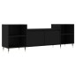 vidaXL Mueble para TV madera contrachapada negro 160x35x55 cm vidaXL Mueble para TV madera contrachapada negro 160x35x55 cm